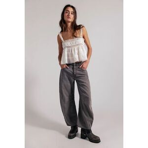 New Free People We The Free Good Luck Mid-Rise Barrel Jeans Size 24